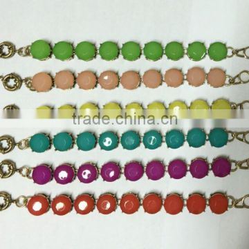 2015 Summer Candy Color Dot Polka Beads Strand Bracelet