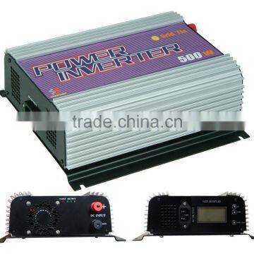 500 Watts Solar grid tie inverter,on grid inverter,Model SUN-500G-LCD