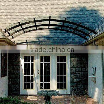 8+8 double tempered curved laminated glass for building