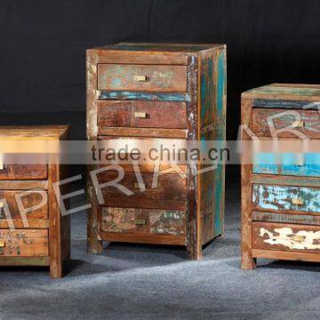INDIAN FURNITURE RECYCLE WOOD DRAWER CHEST