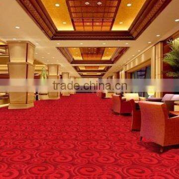 Red tufted carpet entrance tufted hall way carpet