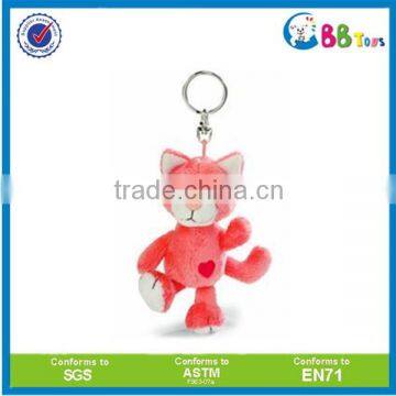 Factory directly plush Talking cat keychain plush animal key ring toy