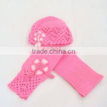 knitted hat and scarf