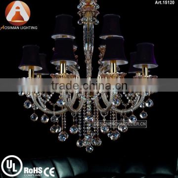 12 Light Crystal Parts for Lamp with Clear Crystal
