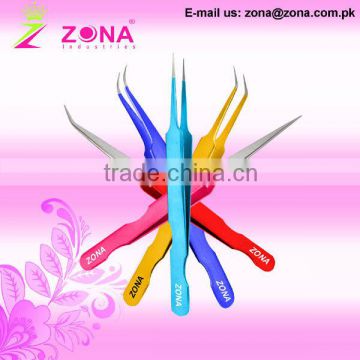 Eyelash Extension Tweezers With Loose Grip & Most Thinnest Points Under Customer's Brand Name , Colours & Packaging
