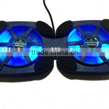 USB air octopus notebook cooling pad with led blue light cool master for 10inch laptop cooling