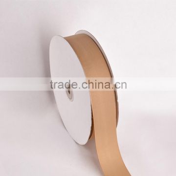 wholesale gold soild color polyester double face grosgrain ribbon tape