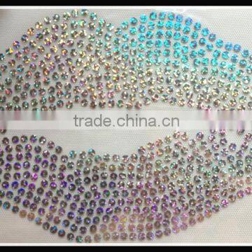 hot sell fancy lip sequin hotfix motif garment design