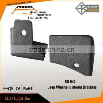Jeep JK 07-15 Windshield Mounting Corner relocate Brackets for 2" 4" LED light