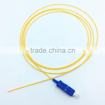 high quality SC UPC G652D 0.9mm fiber optic pigtail from factory