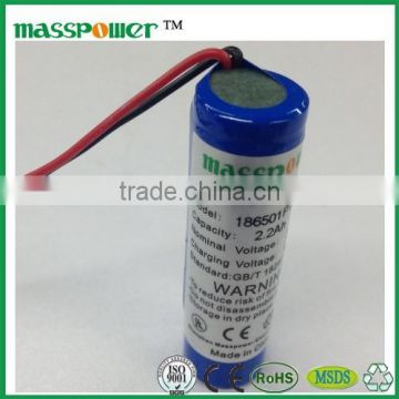 Masspower icr18650 li-ion battery 3.7v