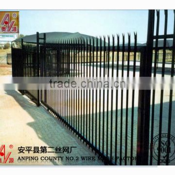 High quality PVC coated steel palisade fence CE, SGS, ISO, BV 30 years' experience factory