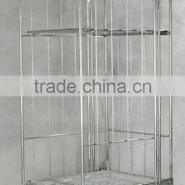 Folding hand trolley/storage cart/roll cage