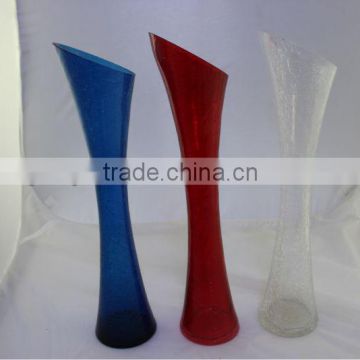 wholesale colored slim glass vases