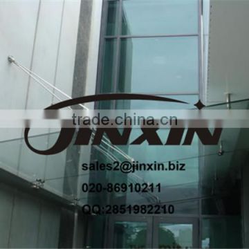 JINXIN entrance awning cable connector Stainless steel modern glass canopy