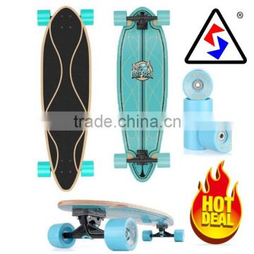 hot sale colorful wheel longboard maple board with CE