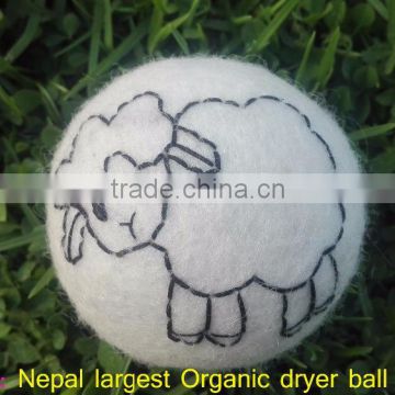 Top selling laundry felt dryer balls/Nepal handmade felted dryer balls