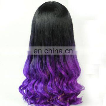 cheap angel wave ombre color cosplay heated resistant fashion natural synthetic box braid hair wig for women