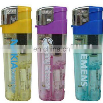 plastic electronic butane gas lighter with LED