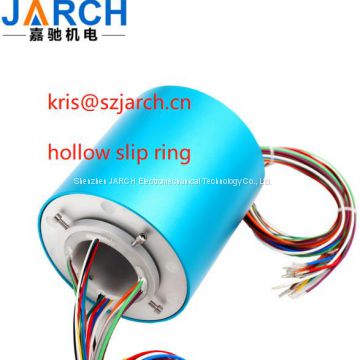 Conductive slip ring hollow shaft through hole slip ring customized through hole diameter 12.7mm~ID 100mm