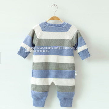 knitted newborn 100% cotton baby rompers infant toddlers clothing pajama romper