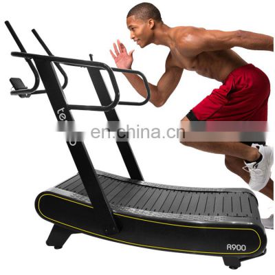 Cheap price  Gym fitness exercise commercial running machine manual  curved treadmill Life Fitness Equipment for gym use