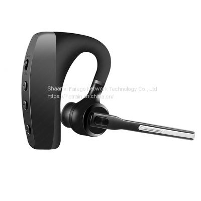 Hotrain E7 Business Black Single Waterproof Bluetooth V4.2 TWS Wireless Stereo Surround Supra-aural Earphone with Microphone