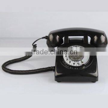 black rotary decorative old-fashioned telephone