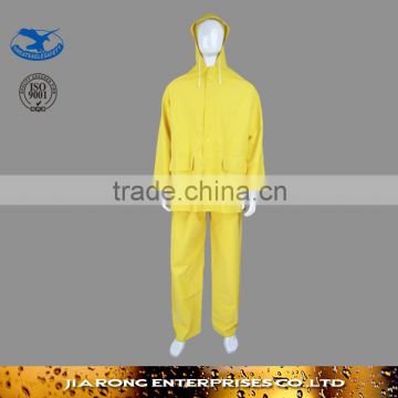 18 Years Experience Factory Soft Fabric Fixed hood PVC/Polyester raincoat RC007