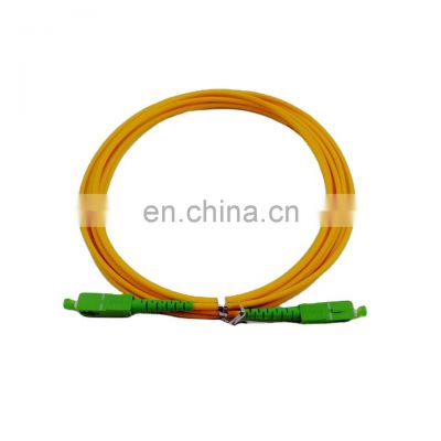 fiber optic patch cord LSZH yellow scpc patch cord