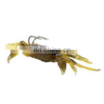 7cm/35g Hot selling plastic bait top water seawater jigging crab shape soft lure