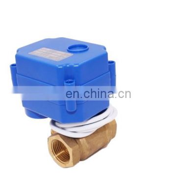 CR01 CR02 2wire 3wire  dn15 cwx-15 mini brass SS304 motorized ball valve