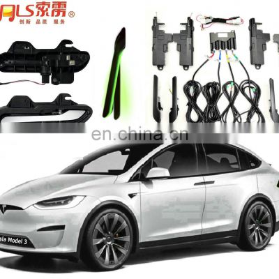Factory Sonls Car Auto Spare Parts Black / Chrome/ Carbon fiber Electric Door Handle for model 3 Y