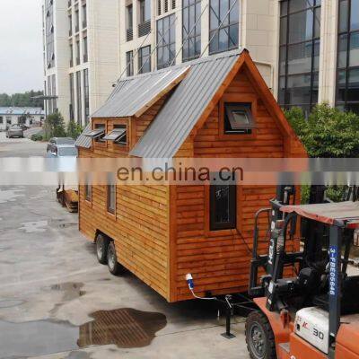 Customize Pre made Mobile 2 Bedroom 40ftContainer House on wheels trailer house