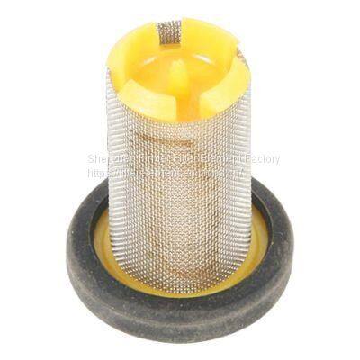 Replacement Hardi Nozzle Filter 725044,with mesh size 100 yellow,with preassembled gasket and stainless steel screen on plastic body