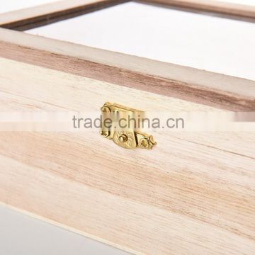 Fashional pine wooden wine box/case with lock