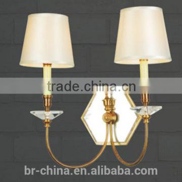 brass crystal wall lamp WL529-2