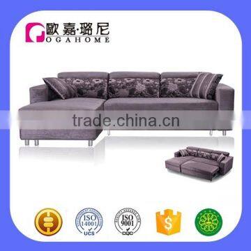 S4903 Headrest Adjustable Function Corner Sofa Cum Bed