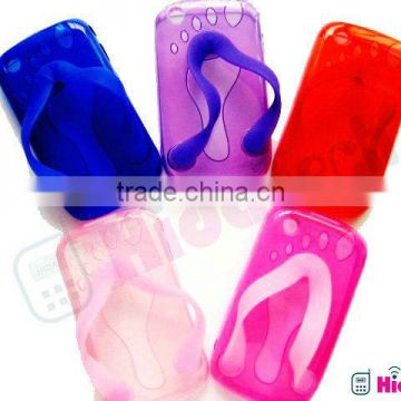 New Flip flop Slipper TPU Case for BB 8520, 8520 accessories, cell phone case