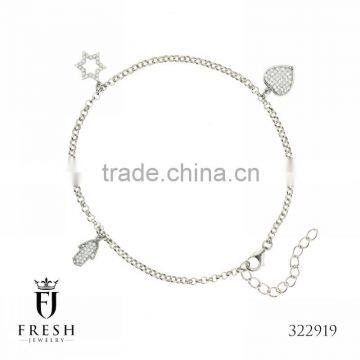 Fashion 925 Sterling Silver Bracelet - 322919 , Wholesale Silver Jewellery, Silver Jewellery Manufacturer, CZ Cubic Zircon AAA