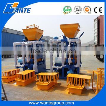 QT4-24 chinese semi automatic brick making machine,concrete brick making plant