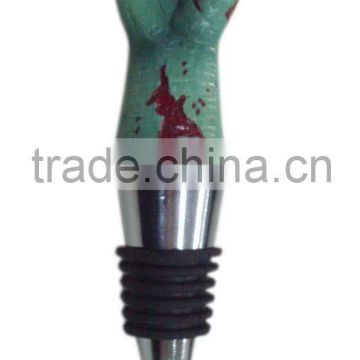 High quanlity personalized resin wine stopper,with finger design