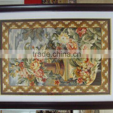 Gift embroidery flower rectangle tapestry