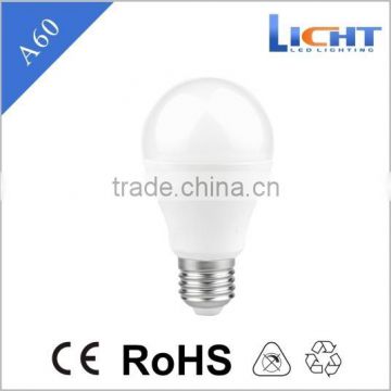 2016 new product china supplier plastic led bulb A60 E27 7W 560lm led lights