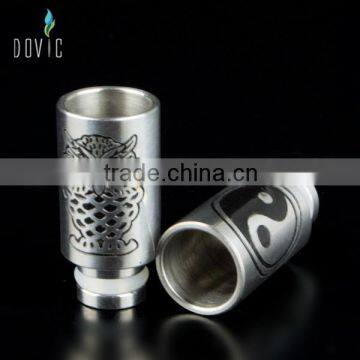 Unique stainless design christmas gift stainless steel drip tips large in stock