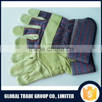 PVC Artificial Leather Gloves 10.5" & PVC Impregnated & Striped Cotton Back & Labor Safety 551578