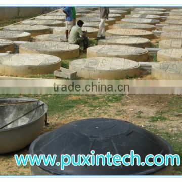 China Puxin Easy and Quick to be Built Hydraulic Pressure Home Use 10m3 Biogas Digester