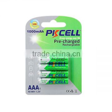 AAA NI-MH already charge battery 1000mAh 1.2V for electric torch
