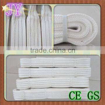 CE GS ISO approved polyester webbing sling white lifting sling 5T eye to eye