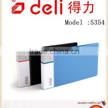 Deli Strong Metallic color folder , A6 Paper clip model 5354